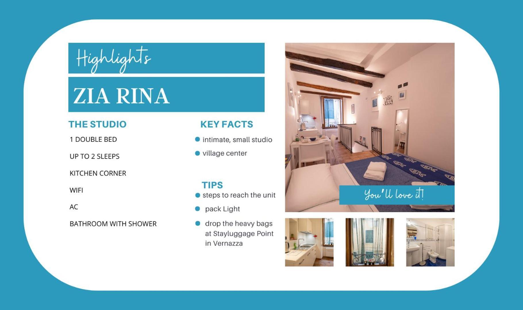 Zia Rina Studio 베르나차 외부 사진